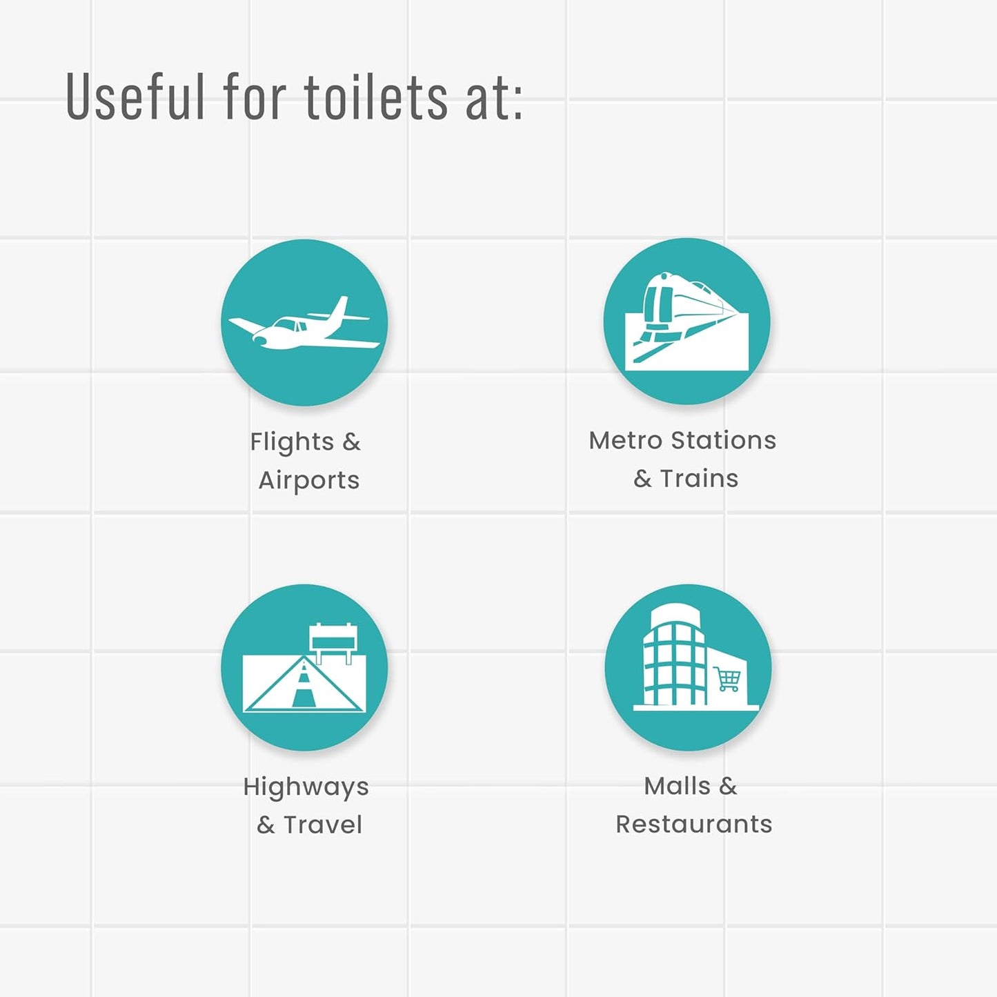 PEE BUDDY Wegwerfpapier Toilettensitzbezüge | Kein direkter Kontakt mit Unhygieneic Sitzen | Leicht zu entsorgen | Natur Freundlich | Muss für Frauen haben