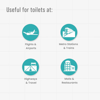 PEE BUDDY Wegwerfpapier Toilettensitzbezüge | Kein direkter Kontakt mit Unhygieneic Sitzen | Leicht zu entsorgen | Natur Freundlich | Muss für Frauen haben