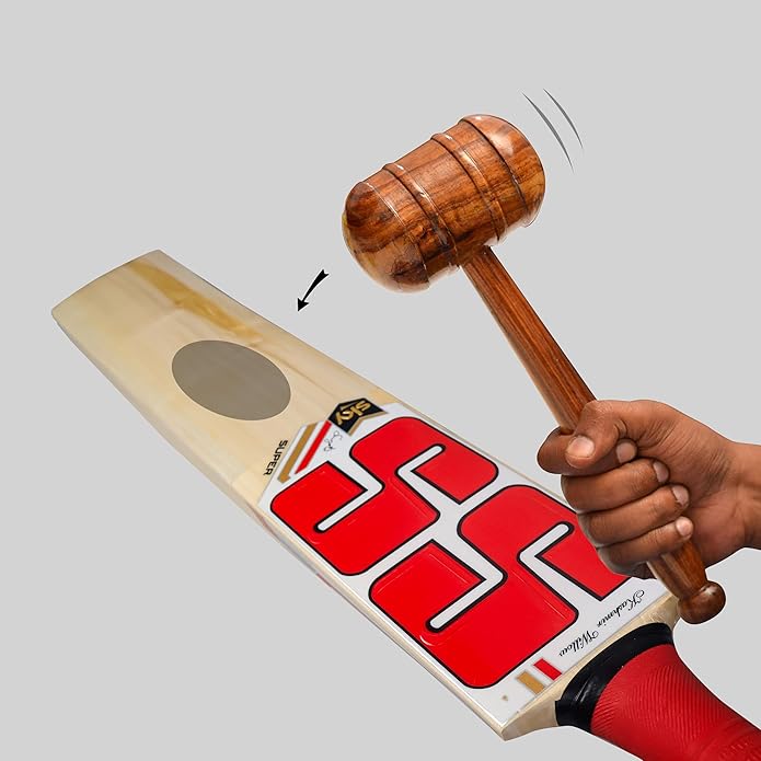 SS SKY Super Kashmir Willow Cricket Bat | Color: Brown | Material: Kashmir Willow Wood | Lightweight | For advanced players