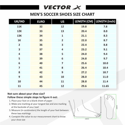 Vector X Fantastic Herren-Fußballschuhe mit PU-Außenmaterial und TPU-Sohle für Outdoor-Indoor-Fußballtraining und Ausbildung