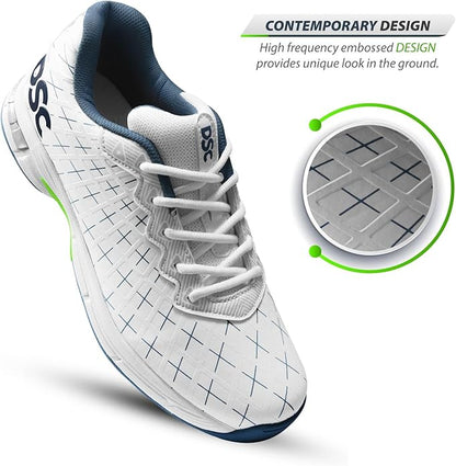 DSC Biffer 22 Cricket-Schuhe | Leichtes Obermaterial | Gummi-Außensohle | TPU-Schaft | Hochwertige EVA-Zwischensohle | Geringere Fußermüdung | Einzigartiger Look