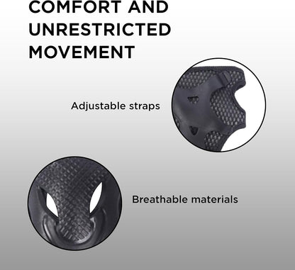 Endless EL1028 Protective Protection Set for Skating, Cycling and Skateboarding with Knee, Elbow and Wrist Protector | Material: ABS, Nylon | With Adjustable Straps for a Perfect Fit for Adults | Blue