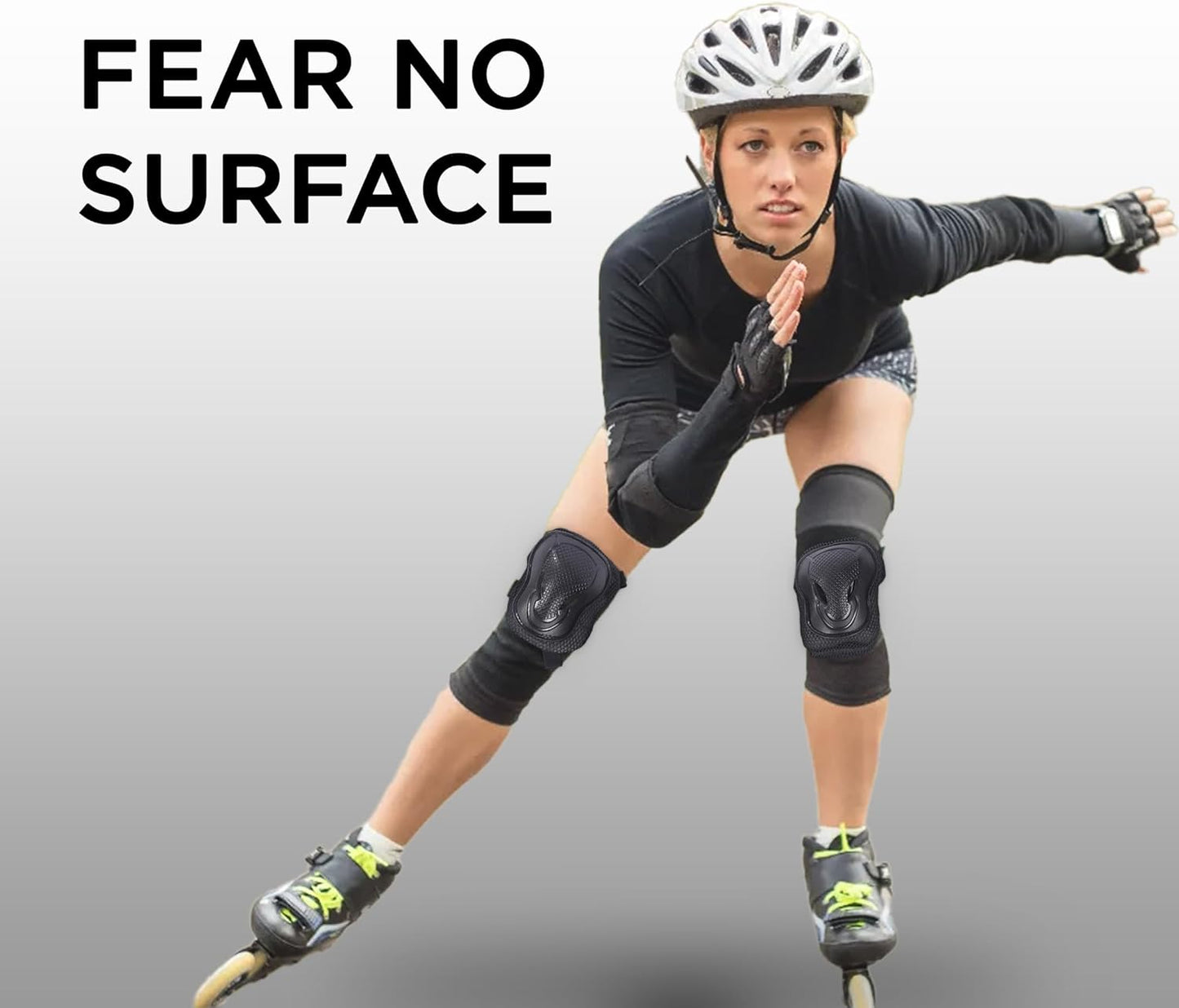 Endless EL1028 Protective Protection Set for Skating, Cycling and Skateboarding with Knee, Elbow and Wrist Protector | Material: ABS, Nylon | With Adjustable Straps for a Perfect Fit for Adults | Blue