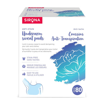 Sirona Einweg-Achselpads, Antitranspirant Absorbent Geruch Blocker Pads Achsel Kleid Shields, kämpft Hyperhidrose (80 Pads)