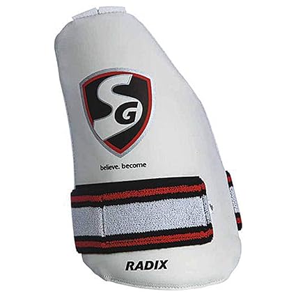 SG Radix RH Inner Thigh Pads | Size: Adult | Material: Polyurethane (PU) | For Men & Boys | Lightweight | Durable | Adjustable | High density foam | Soft and absorbent | Elastic Velcro straps | For extra protection