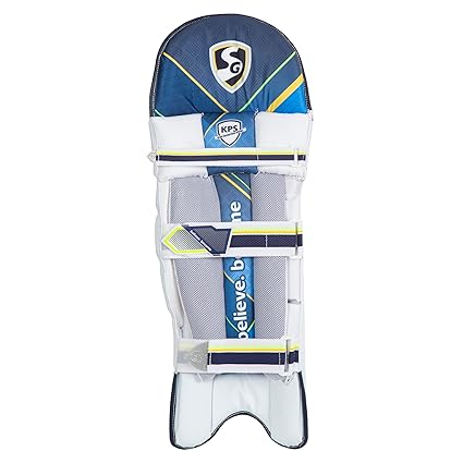 SG Litevate Batting Leg Guard for Men and Boys | Color: White | Size: Junior | For Right Handed Batsman | Fastener Type: Hook and Loop | Leg Protection for Cricket | Cricket Safety Equipment | Cricket Pads | Batting Leg Armor