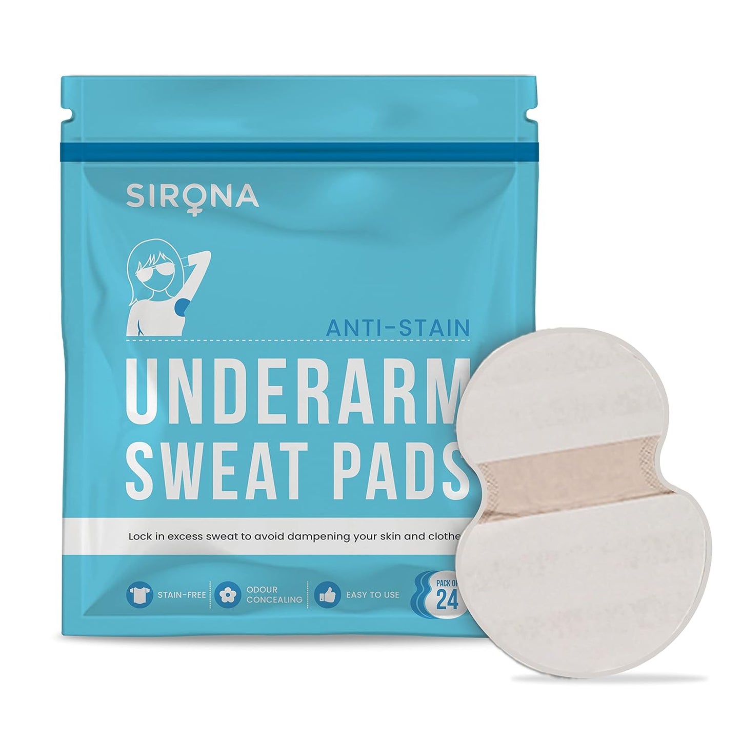 Sirona Einweg-Achselpads, Antitranspirant Absorbent Geruch Blocker Pads Achsel Kleid Shields, kämpft Hyperhidrose