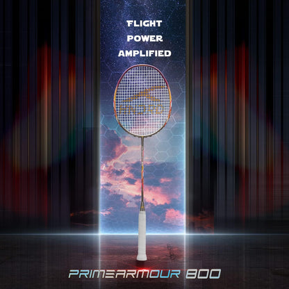 Hundred PRIMEARMOUR 800 Badmintonschläger, Dunkelgrau/Rot