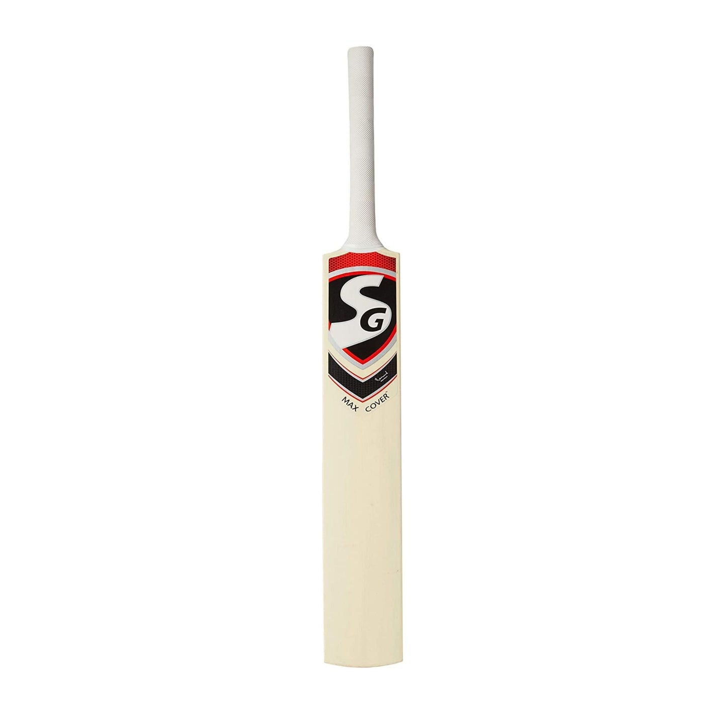 SG Max Cover Cricketschläger für Herren und Jungen (Beige) | Material: Kashmir Willow | Leichtgewicht | Free Cover | Spielfertig | Für Fortgeschrittene Spieler | Ideal für Lederball