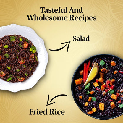 Daawat Black Rice Immuno Plus 1 kg Packung – Superfood mit hohem Proteingehalt, reich an Antioxidantien und Mineralien und fettarm – Vollkorn