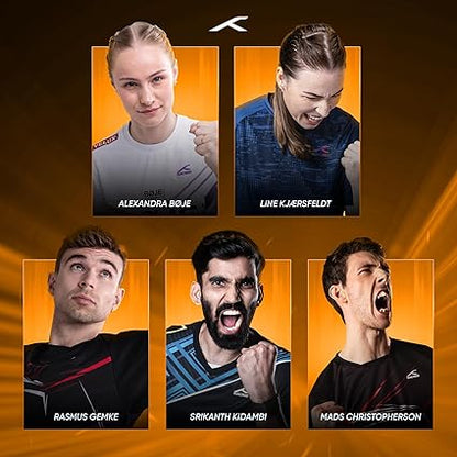 Hundred Phantom 80 Pickleball-Schläger | EXTEND/ WIDE | USA-Zulassung | Japanische Rohkarbonfaser | 16 mm/ 13 mm | Schwarz/Orange | Optimiert für Kontrolle und Spin | Leichter Schläger mit komfortablem Griff