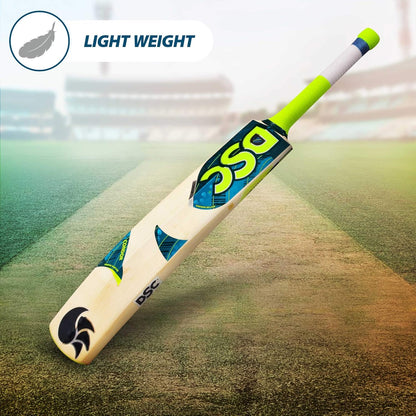 DSC Condor Sizzler Kashmir Willow Cricket Bat | Color: Multicolour | For Men & Boys | Material: Wood | Leather Ball Game | Solid Edges