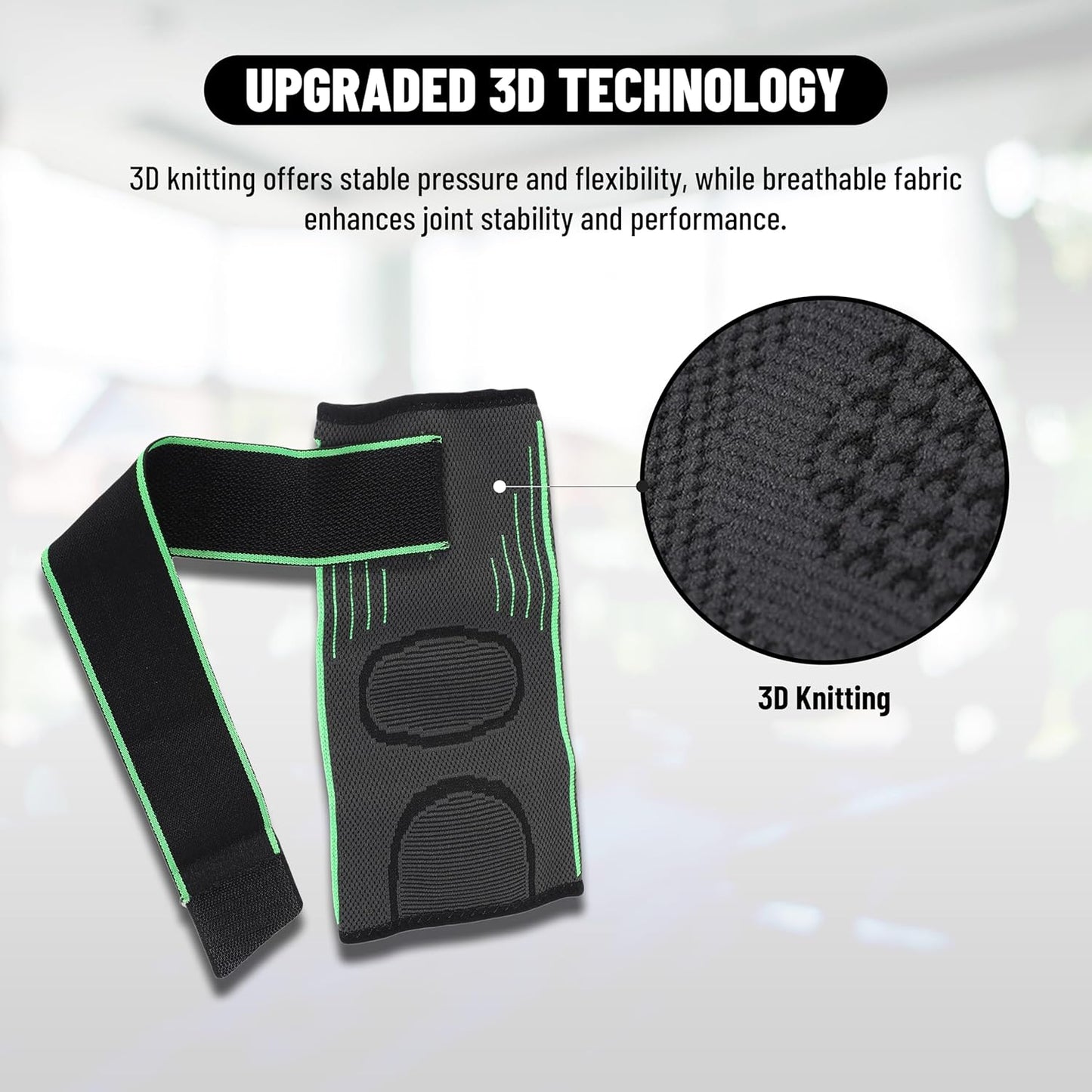 Endless Elbow Brace Compression Sleeve with Adjustable Velcro Strap( Pair ) | Perfekt für Gym, Workout, Tennis, Badminton und Running für Männer und Frauen | Farbe: Schwarz | Größe: Verstellbar | Material: Neopren
