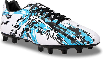Nivia Storm Fußballschuh | Kunstleder | Schnürung | Minimale Wasserabsorption/Wassergeschützt