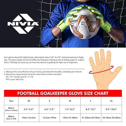 Nivia SPIDER F.B G/KEEPER GLOVES | 901BK