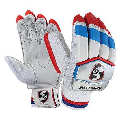 SG Super Club Cricket Batting Gloves | Multicolor | Für Rechtshänder Batsman