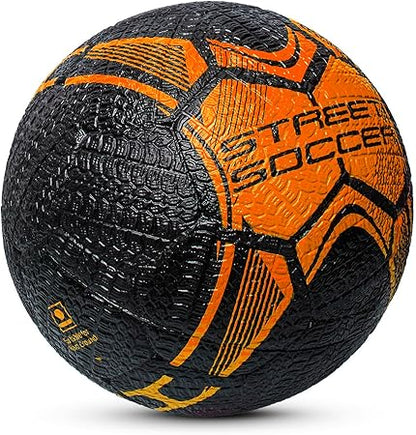 Vector X Street Soccer Fußball | Material- Moulded Rubber | All Surface | High Bounce | High Speed | Rubberized Outer core | High Air Retention Bladder | 32 Panel | Training
