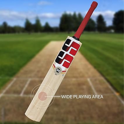 SS 281 Cricket Bat for Men and Boys (Beige, Size - 5) | Material: Kashmir Willow | Lightweight | Free Cover | Ready to Play | For Intermediate Players