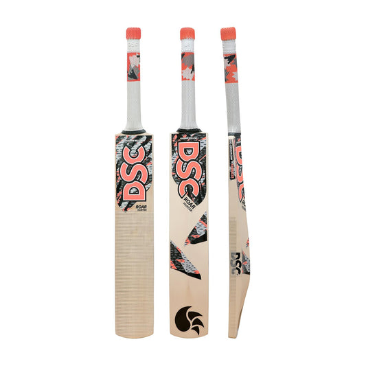 DSC Roar Hunter Kashmir Willow Cricket Bat | Farbe: Beige | Größe: 2 | Balltyp : Lederball | Spielweise : All-Round