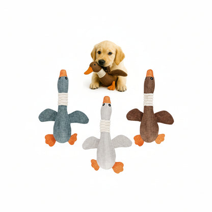 FUNFY 3er Pack Crinkle Duck Toy für kleine, mittelgroße Rassen, Nicht für Aggressive Kauer, niedliche Plüsch-Enten mit weichem Quietscher, Spaß für Welpen im Haus | Spiel- und Kauspielzeug