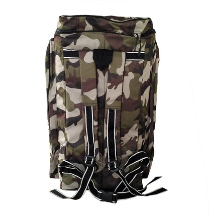 SS Camo Duffle Cricket Kit Bag | Leichtes Gewicht mit attraktivem Design | Wetterbeständig | Geräumiger Stauraum | Komfort | Stilvoll und sportlich | Schulterriemen | Spezieller Schlägerhalter