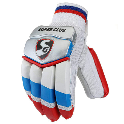 SG Super Club Cricket Batting Gloves | Multicolor | For Right-Handed Batsman