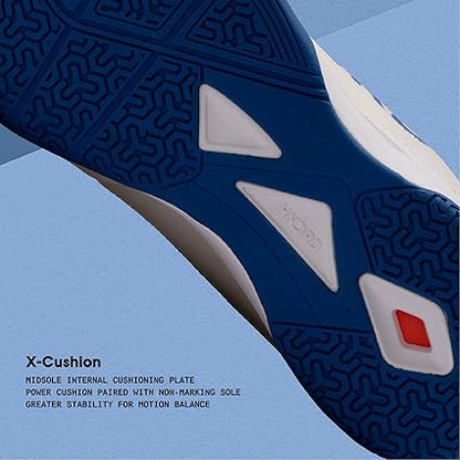 Hundred XOOM PRO Badminton Shoes (Non Marking) | Also Perfect for Squash, Table Tennis, Volleyball, Basketball & Indoor Sports | Lightweight & Durable | X-Cushion, Toe Assist