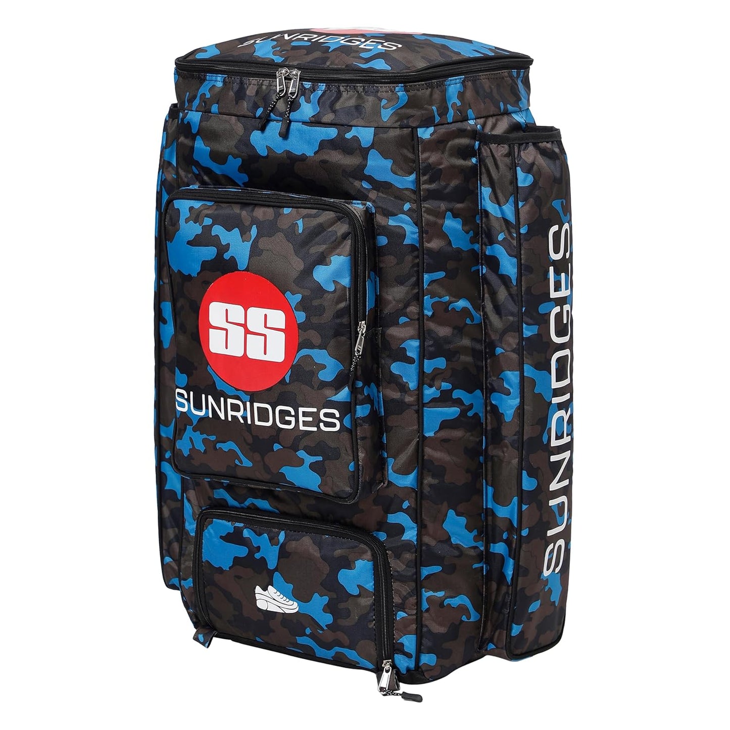 SS Camo Duffle Cricket Kit Bag | Leichtes Gewicht mit attraktivem Design | Wetterbeständig | Geräumiger Stauraum | Komfort | Stilvoll und sportlich | Schulterriemen | Spezieller Schlägerhalter