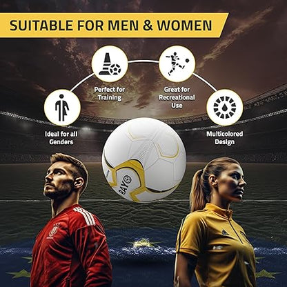 RAYO Trigger Machine Stitched Fußball der Größe 5 | Material: PVC | Multicolor | Diese leichte 1,2 MM Dicke Fußball ist für Training und Freizeit Zweck | Für Männer und Frauen