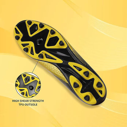 Nivia Ashtang Fußballstollen für Männer/Sport und athletische Schuhe mit PU Synthetik Leder Ober/bequeme Fußballschuhe