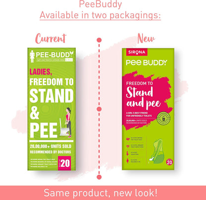 Tragbares Uriniergerät für Frauen, jetzt Stand und Pee leicht, Einweg-Urinal, Reisen, Camping, für Toiletten auf Autobahnen, Zügen, Treks, Marathons, Road Trips