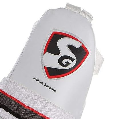 SG Radix RH Inner Thigh Pads | Size: Adult | Material: Polyurethane (PU) | For Men & Boys | Lightweight | Durable | Adjustable | High density foam | Soft and absorbent | Elastic Velcro straps | For extra protection