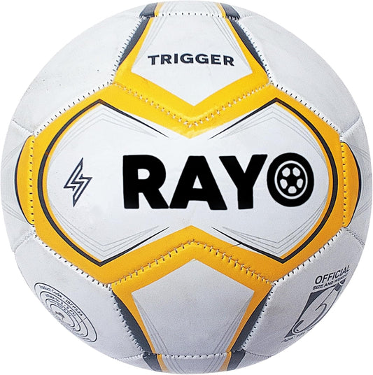 Rayo Trigger Machine Stitched Fußball der Größe 5 | Material: PVC | Multicolor | Diese leichte 1,2 MM Dicke Fußball ist für Training und Freizeit Zweck | Für Männer und Frauen