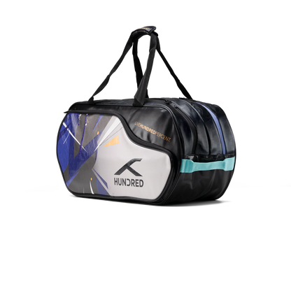 Hundred Trail Blazer Duffle Kit Bag | Geräumige Sporttasche mit großem Fach für Schläger, Schuhe und Ausrüstung | Kostenloser zusätzlicher Schuhbeutel mit Kordelzug | Ideal für Sport, Fitnessstudio und Reisen