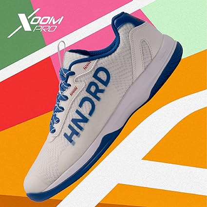 Hundred XOOM PRO Badminton Shoes (Non Marking) | Also Perfect for Squash, Table Tennis, Volleyball, Basketball & Indoor Sports | Lightweight & Durable | X-Cushion, Toe Assist