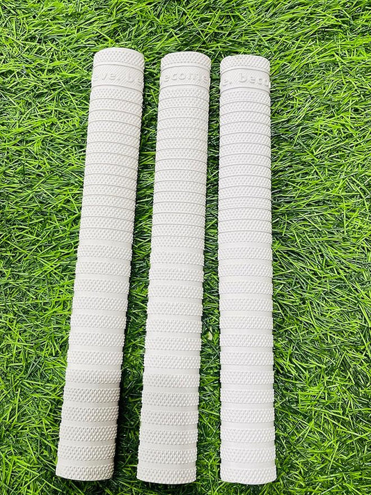 SG Hexa Cricket Bat Grip | Pack of 3 | Color: White | Size: Standard | Material: Rubber | Durable and Long Lasting | Strong and Tough | Shock Absorption | Enhanced Performance