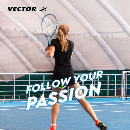 Vector X Vxt 520 Joint 3/4 Cover Tennis Racket, 23-Inch (Multi Color)