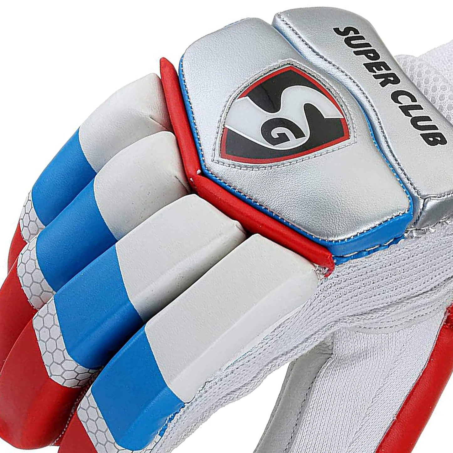 SG Super Club Cricket Batting Gloves | Multicolor | For Right-Handed Batsman