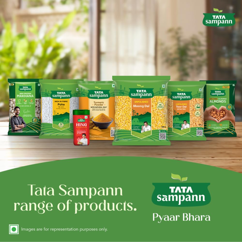 Tata Sampann Moong Dal (gelbe Kichererbsen, gespalten) 1 kg | Ungeschälte indische Linsen | Reich an Eiweiß und leicht verdaulich | Ideal für Suppen, Dal, Khichdi und gesunde Mahlzeiten