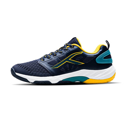 Hundred HYPERCOURT Badmintonschuh (Marineblau/Grün/Gelb)