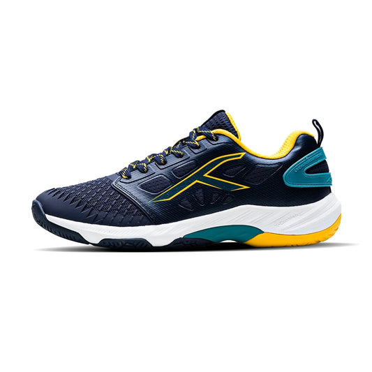 Hundred HYPERCOURT Badminton Shoe (Navy/Green/Yellow)