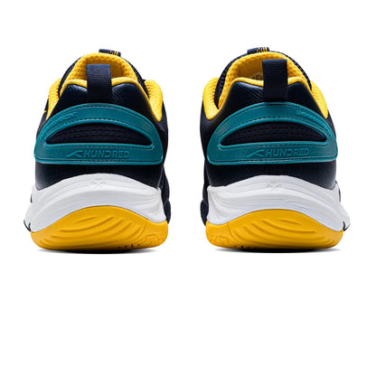 Hundred HYPERCOURT Badmintonschuh (Marineblau/Grün/Gelb)
