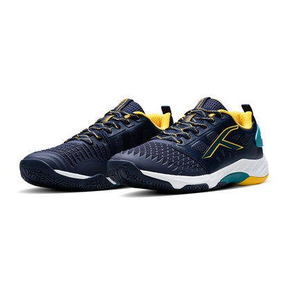 Hundred HYPERCOURT Badmintonschuh (Marineblau/Grün/Gelb)
