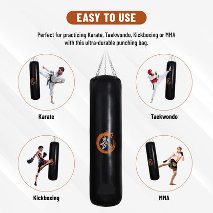 Endless Hanging Punching Sand Bag für Erwachsene | Multicolor | Material: Leder | Durable Hanging Fitness Punching Bag | Perfekt für das Training Boxen, Kickboxen | Für Haus und Fitnessstudio