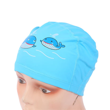 Endless EL1017 Bequeme PU-Badekappe mit Cartoon-Design | Material: PU | Elastische wasserdichte Badekappe für lange und kurze Haare mit dickerem Rand | Für Kinder