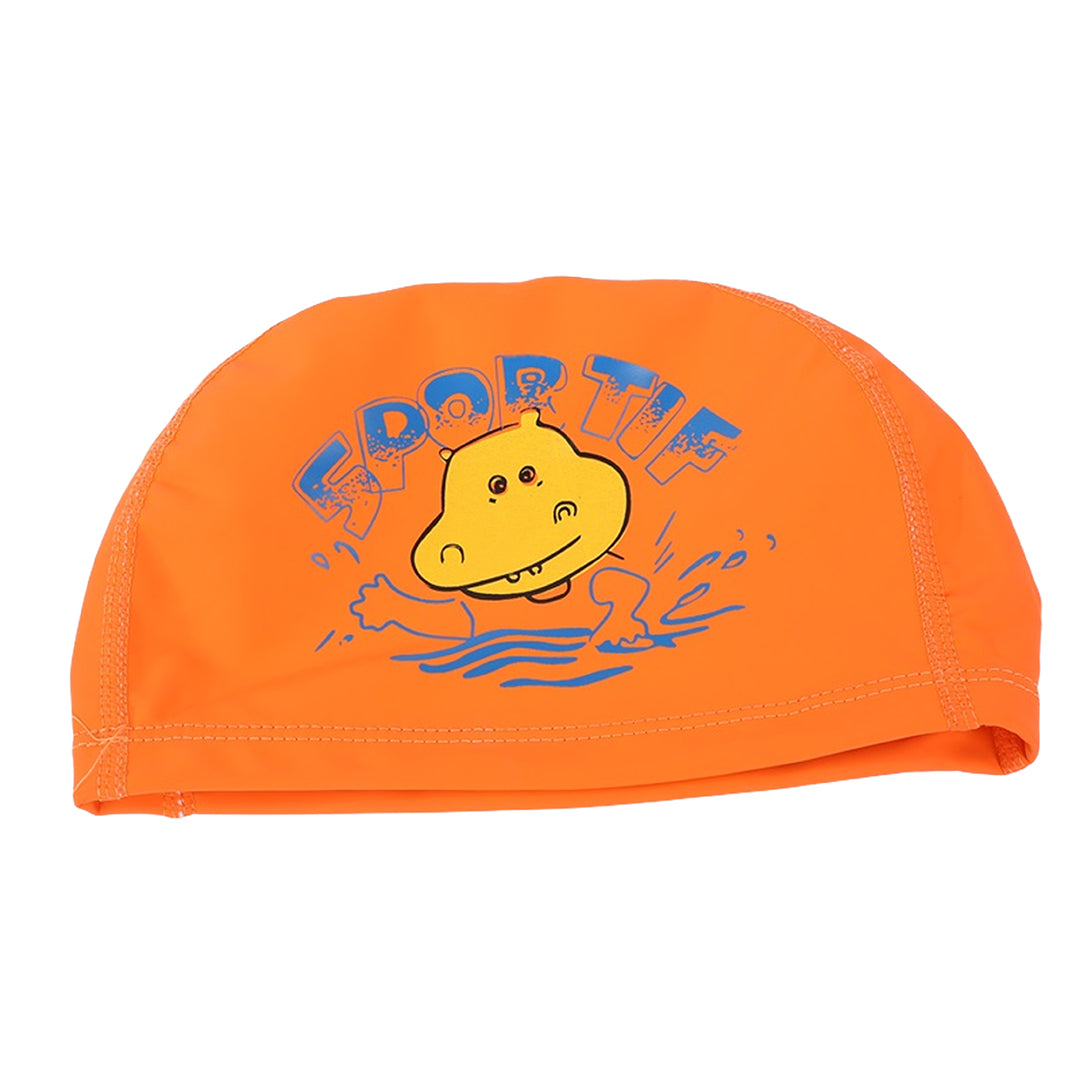 Endless EL1017 Bequeme PU-Badekappe mit Cartoon-Design | Material: PU | Elastische wasserdichte Badekappe für lange und kurze Haare mit dickerem Rand | Für Kinder