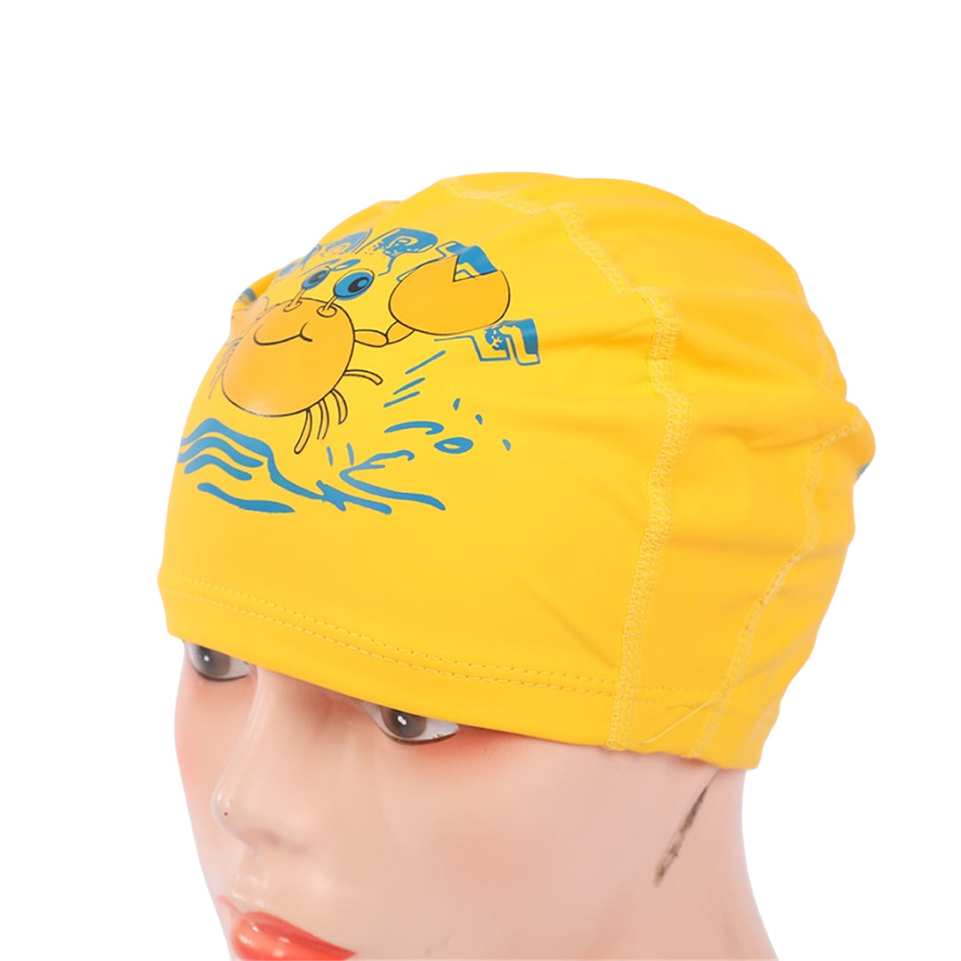 Endless EL1017 Bequeme PU-Badekappe mit Cartoon-Design | Material: PU | Elastische wasserdichte Badekappe für lange und kurze Haare mit dickerem Rand | Für Kinder
