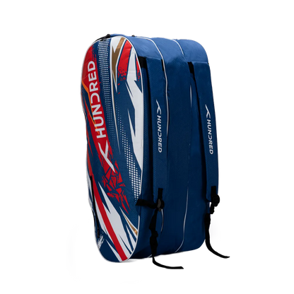 Hundred LevelUp Kit Bag Double Compartment with Side Pocket (6 in 1) Kit Bag (Dust Blue)