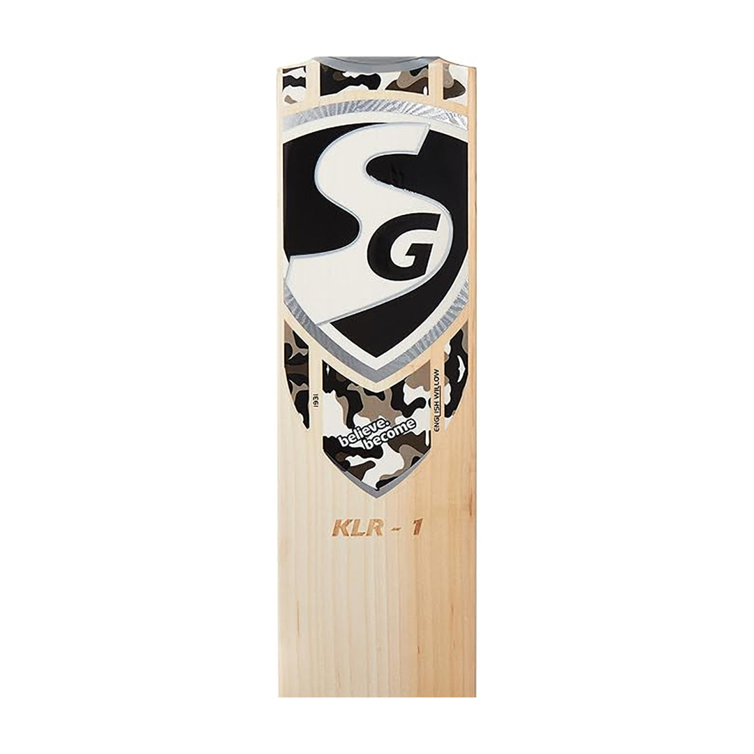 SG Klr 1 Cricketschläger | Farbe: Beige/Weiß | Größe: Short Handle | Material: English Willow | Für Männer & Jungen | Leichtgewicht | Langlebig | Maximale Stabilität & Power | Kraftvolle Schläge