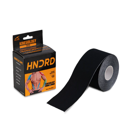 HUNDRED Kinesiologie-Tape Größe: 5 Meter | Unisex | Material: Baumwolle/Elastan | Linderung von Muskelkater und Schmerzen | Steigerung der Leistungsfähigkeit, Durchblutung und Körperwahrnehmung | Vorbeugung zukünftiger Verletzungen